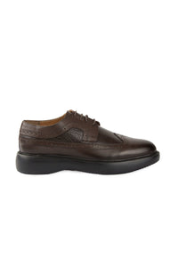 Men's Lace-Up Leather Shoes DG5040 Brown