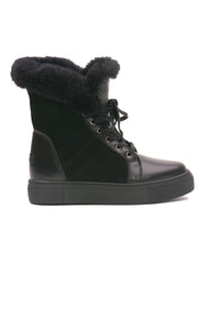 Women's Lace-Up Boots 191353 Black