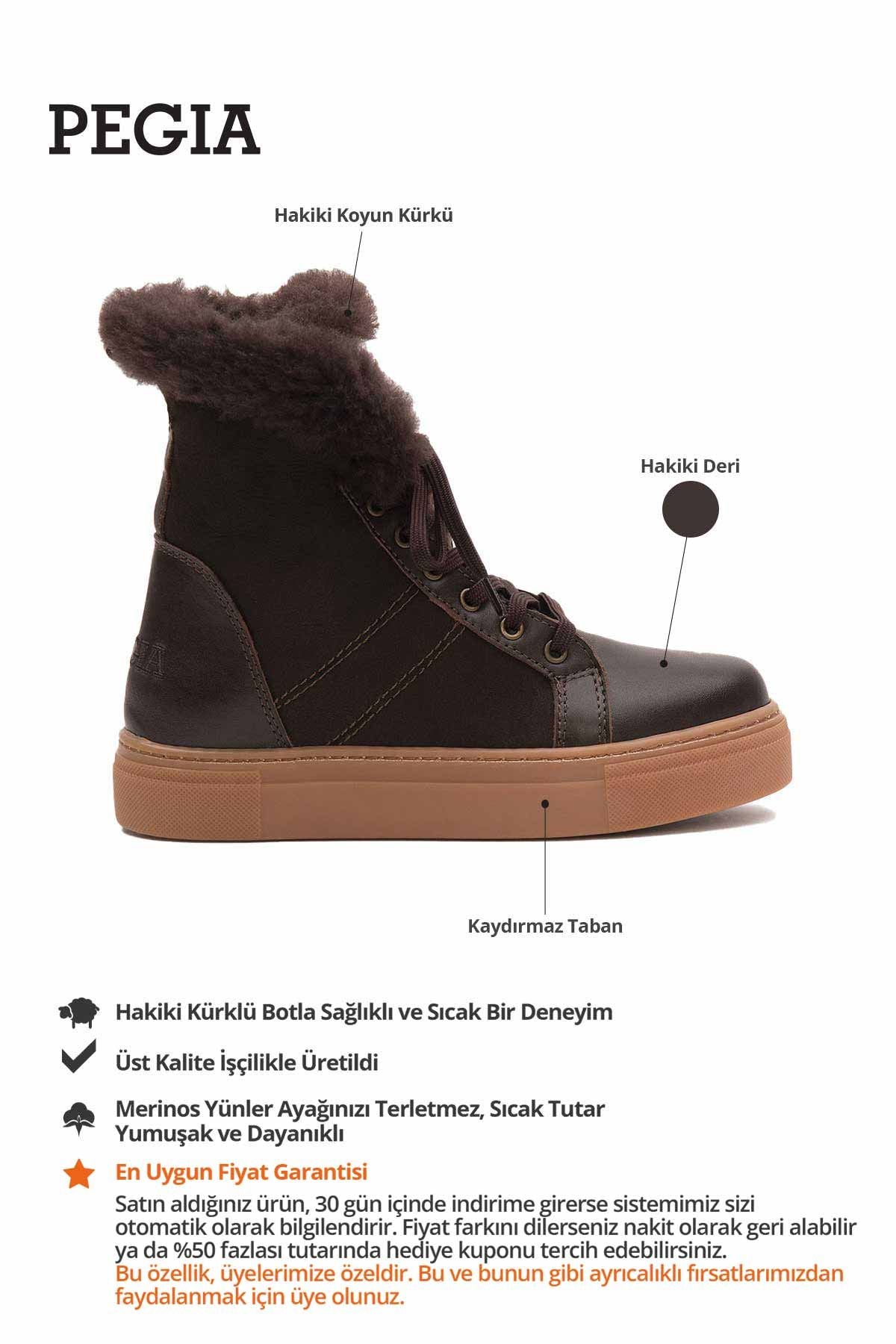Bağcıklı Kadın Bot 191353 Kahve