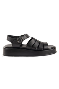 Women's Sandal with Strap Detail DG6096 Black