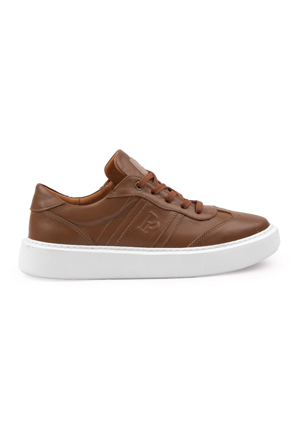 Bold Hakiki Deri Sneaker 500990 Taba