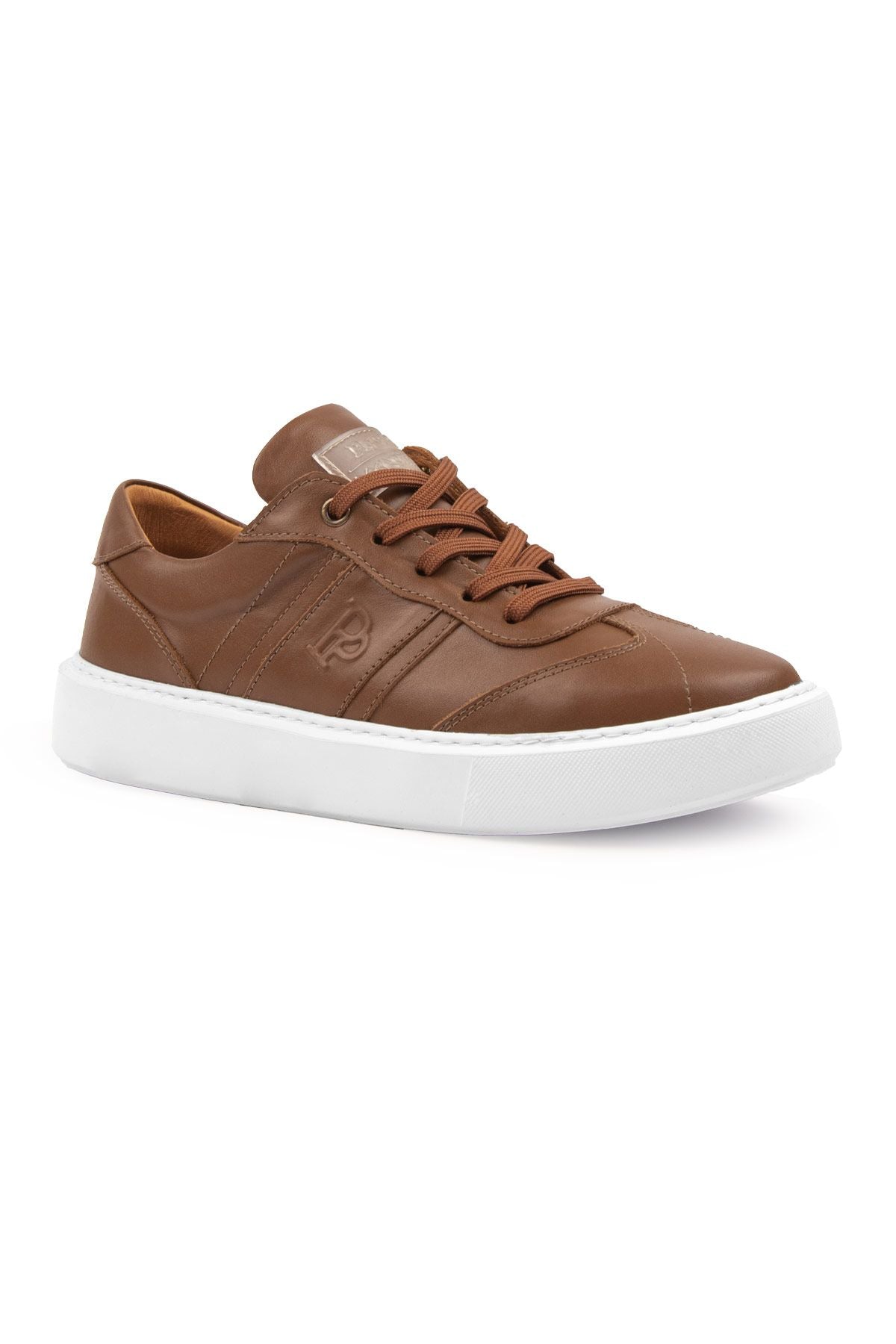 Bold Hakiki Deri Sneaker 500990 Taba