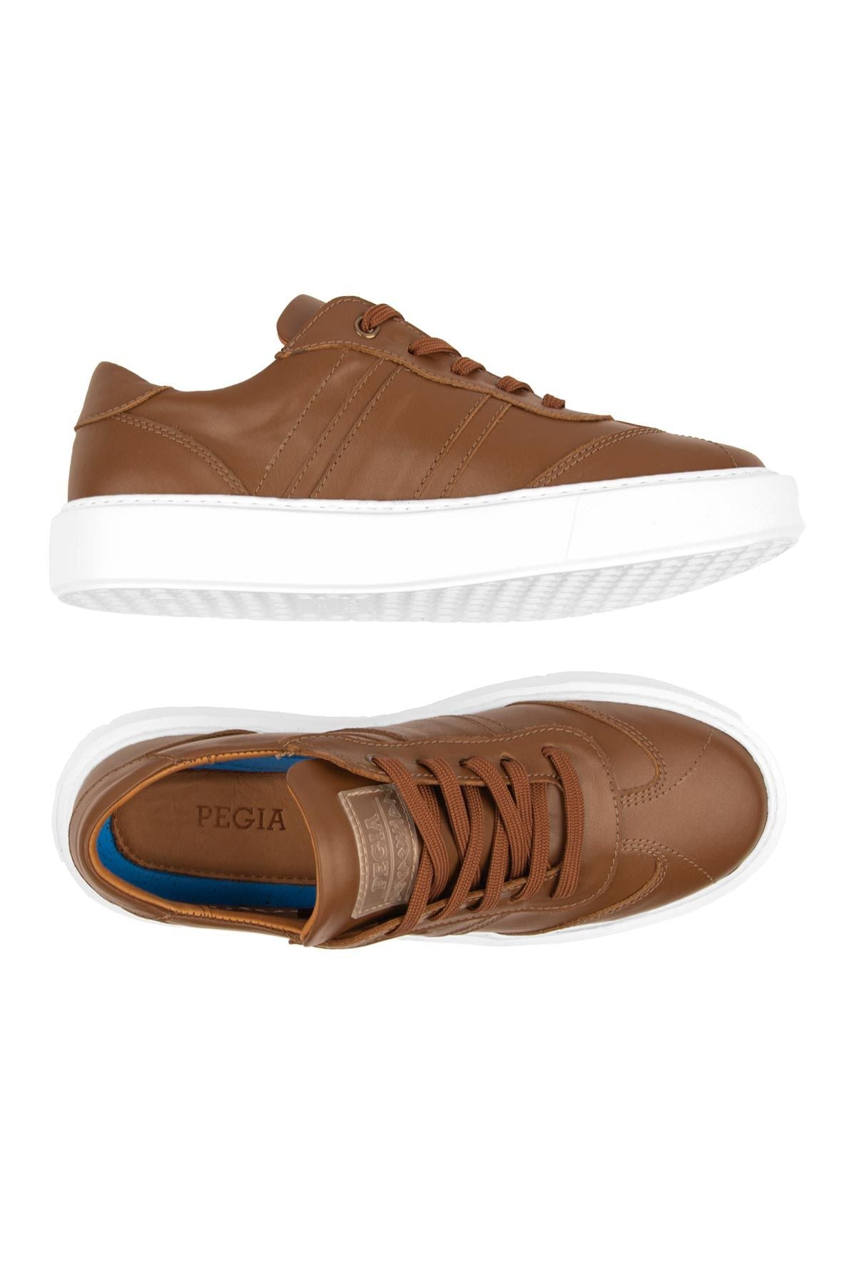 Bold Hakiki Deri Sneaker 500990 Taba