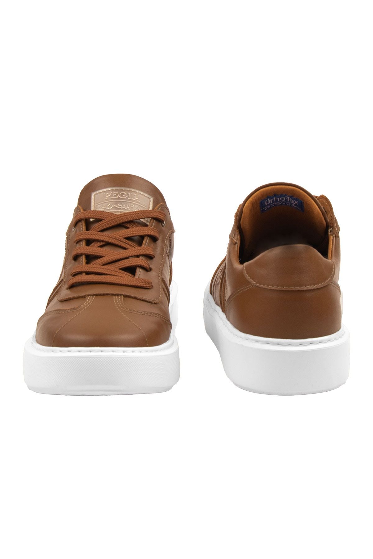 Bold Hakiki Deri Sneaker 500990 Taba