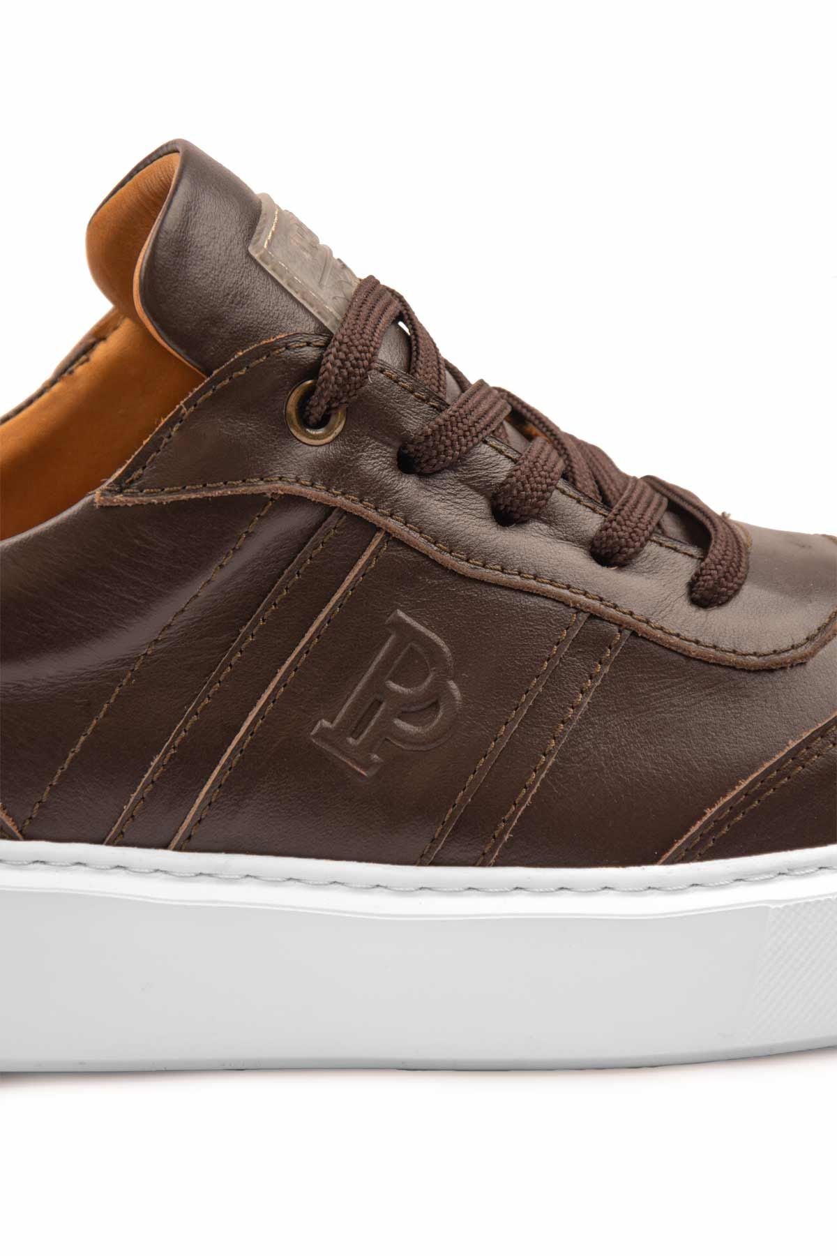 Bold Hakiki Deri Sneaker 500990 Kahve