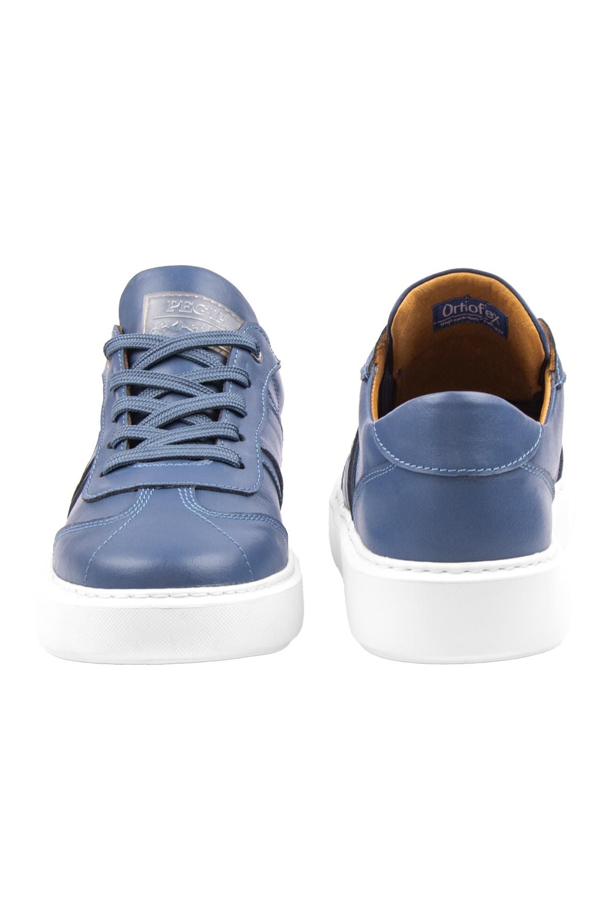 Bold Hakiki Deri Sneaker 500990 Mavi