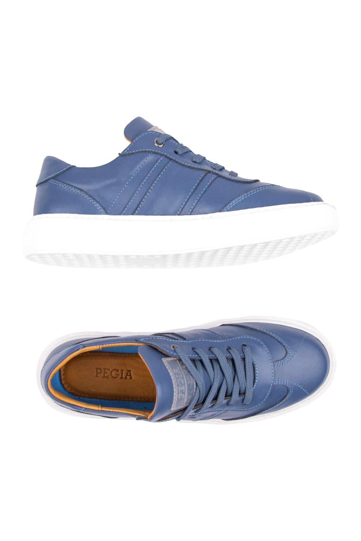 Bold Hakiki Deri Sneaker 500990 Mavi