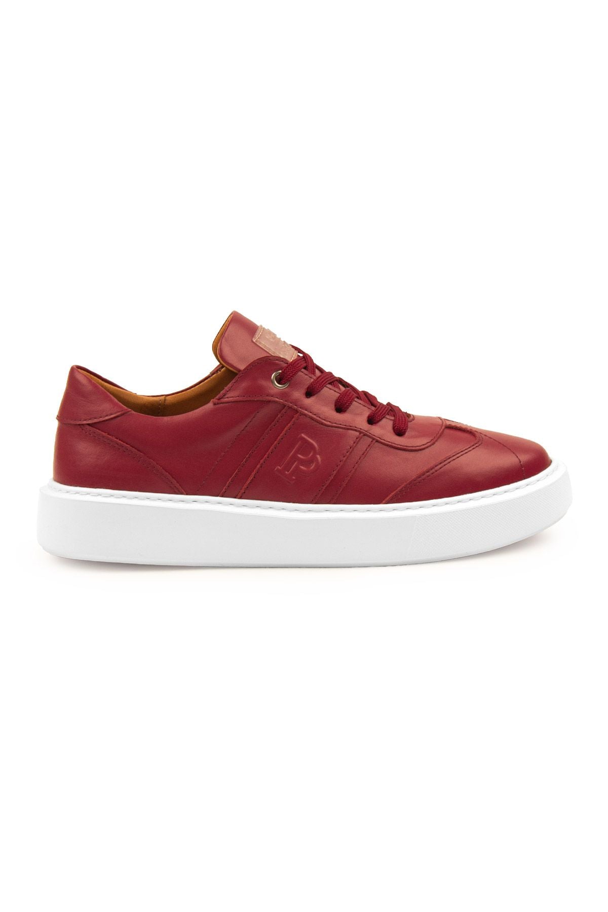 Bold Hakiki Deri Sneaker 500990 Kırmızı