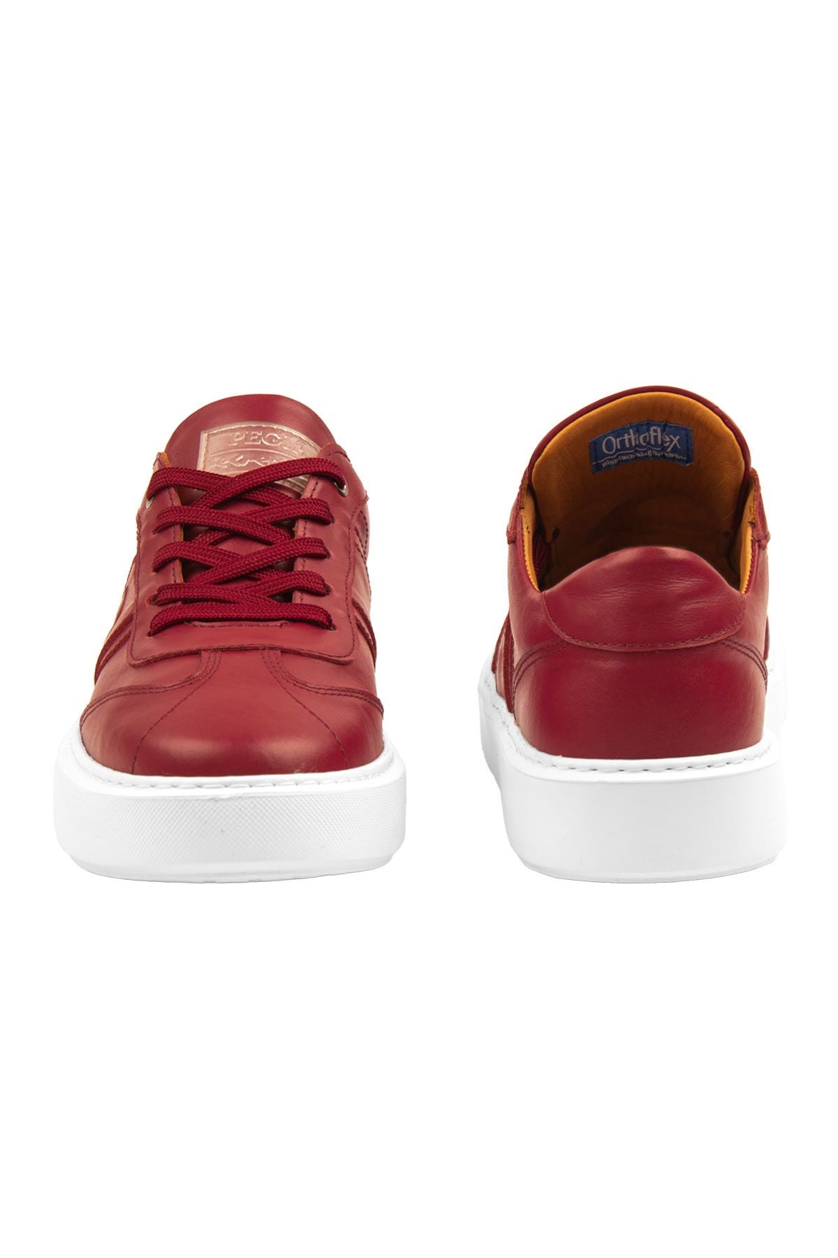Bold Hakiki Deri Sneaker 500990 Kırmızı