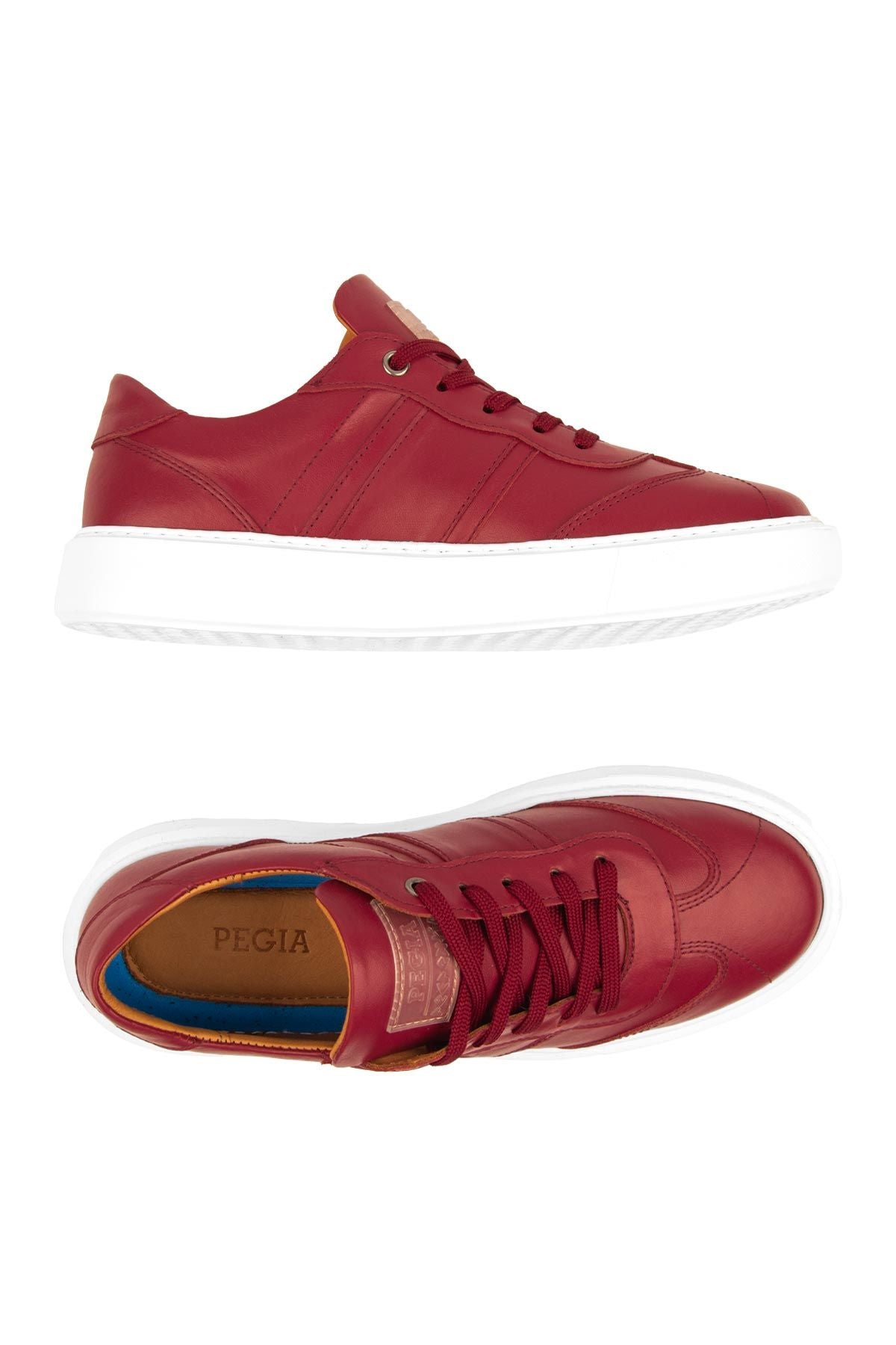Bold Hakiki Deri Sneaker 500990 Kırmızı