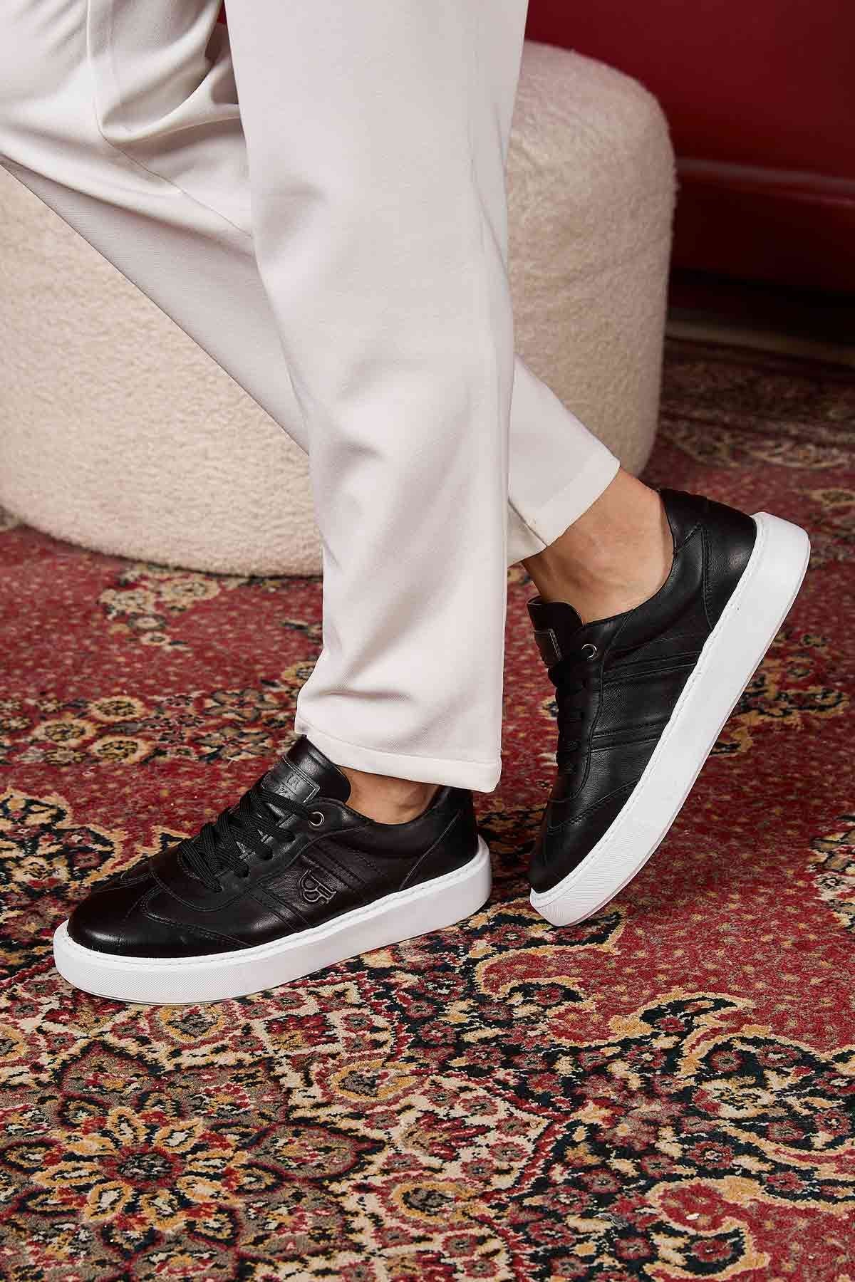 Bold Hakiki Deri Sneaker 500990 Siyah