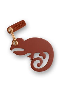 Chameleon Leather Keychain 25AN38 Tobacco