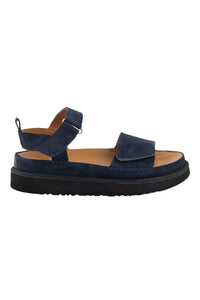 Velcro Suede Women's Sandal 215572 Navy