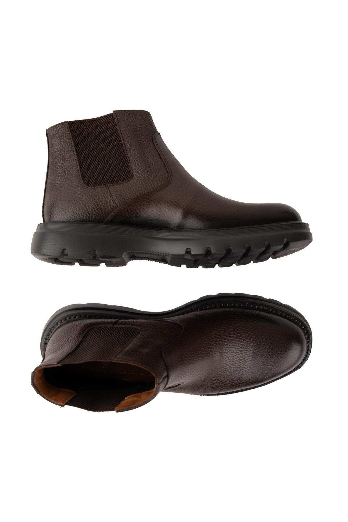 Deri Chelsea Erkek Bot DG5032 Kahve