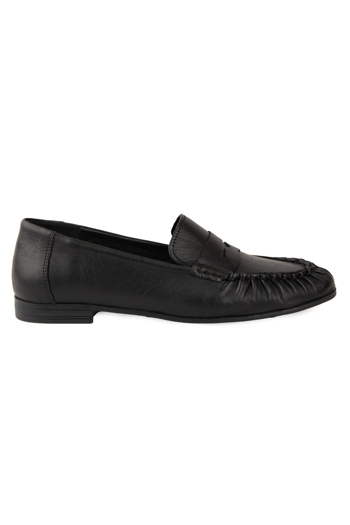 Deri Dikiş Detaylı Loafer DG6108 Siyah