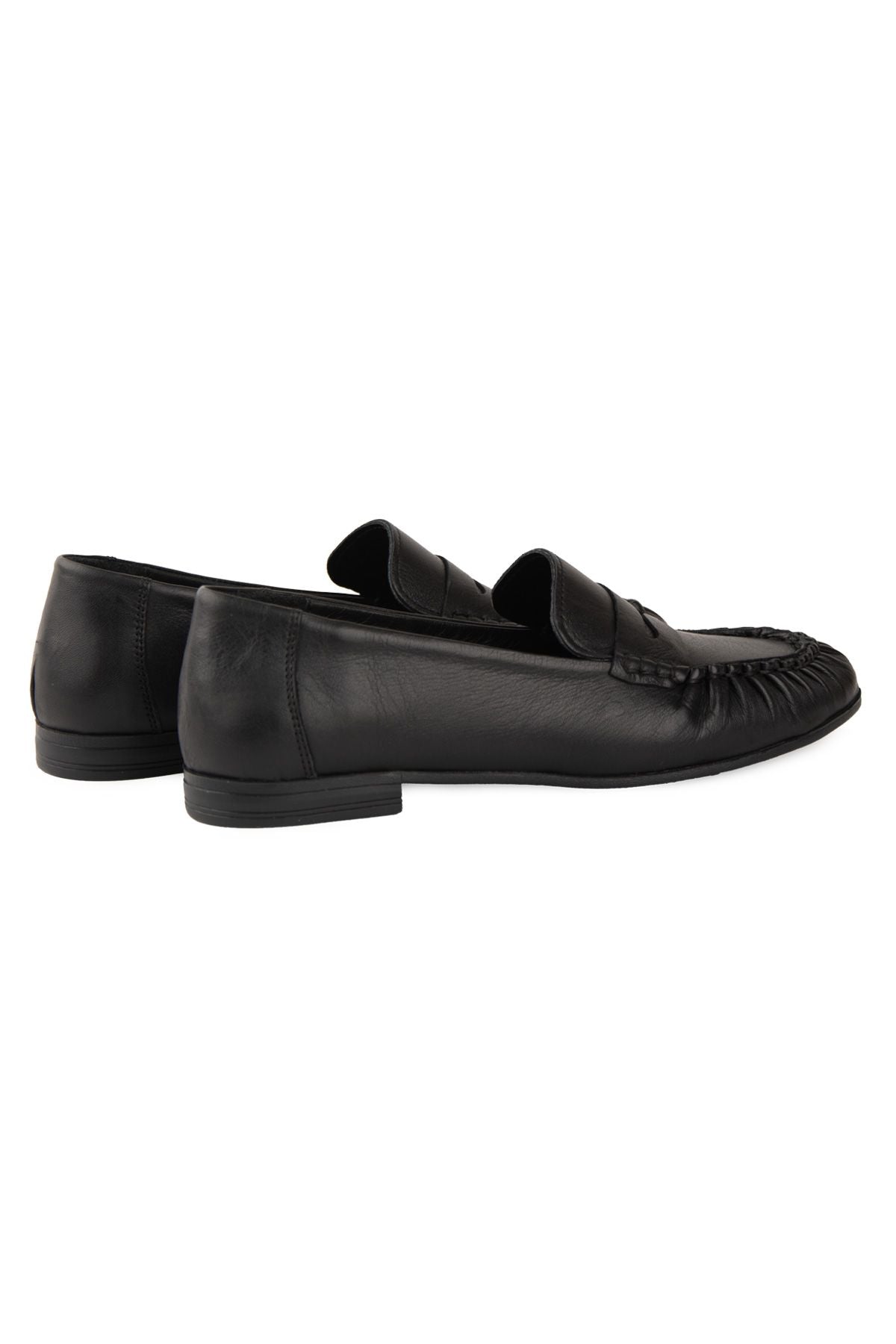 Deri Dikiş Detaylı Loafer DG6108 Siyah