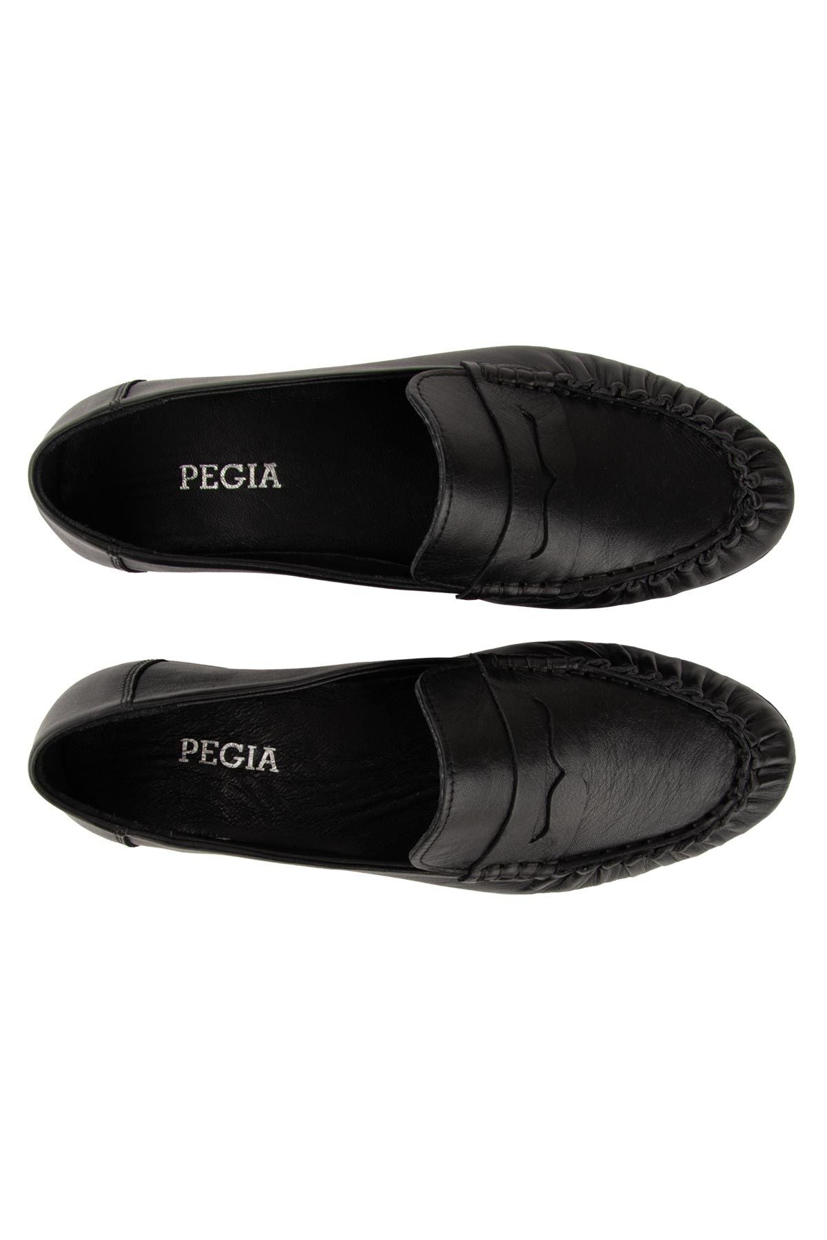 Deri Dikiş Detaylı Loafer DG6108 Siyah