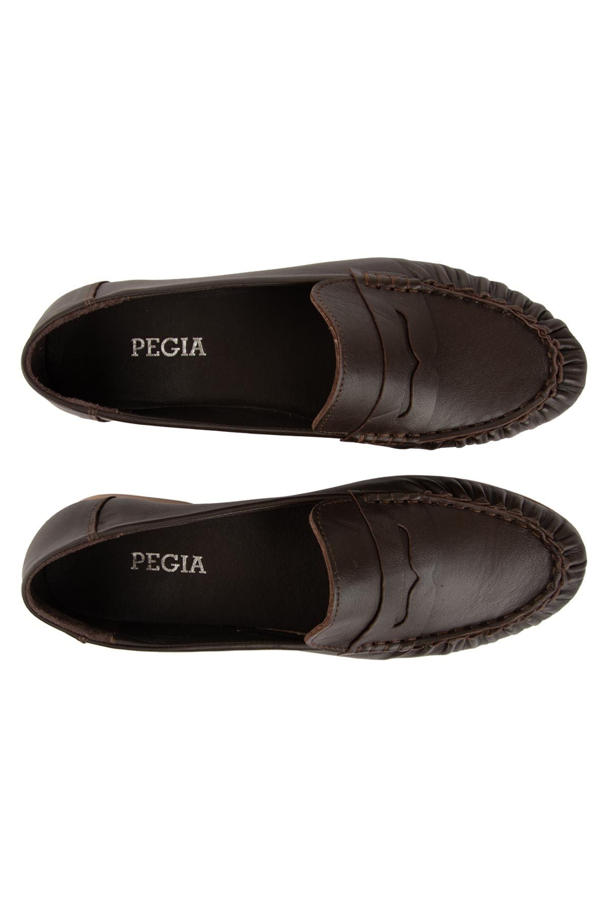 Deri Dikiş Detaylı Loafer DG6108 Kahve
