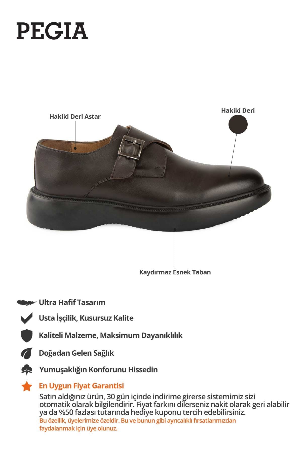 Deri Erkek Ayakkabı DG5039 Kahve