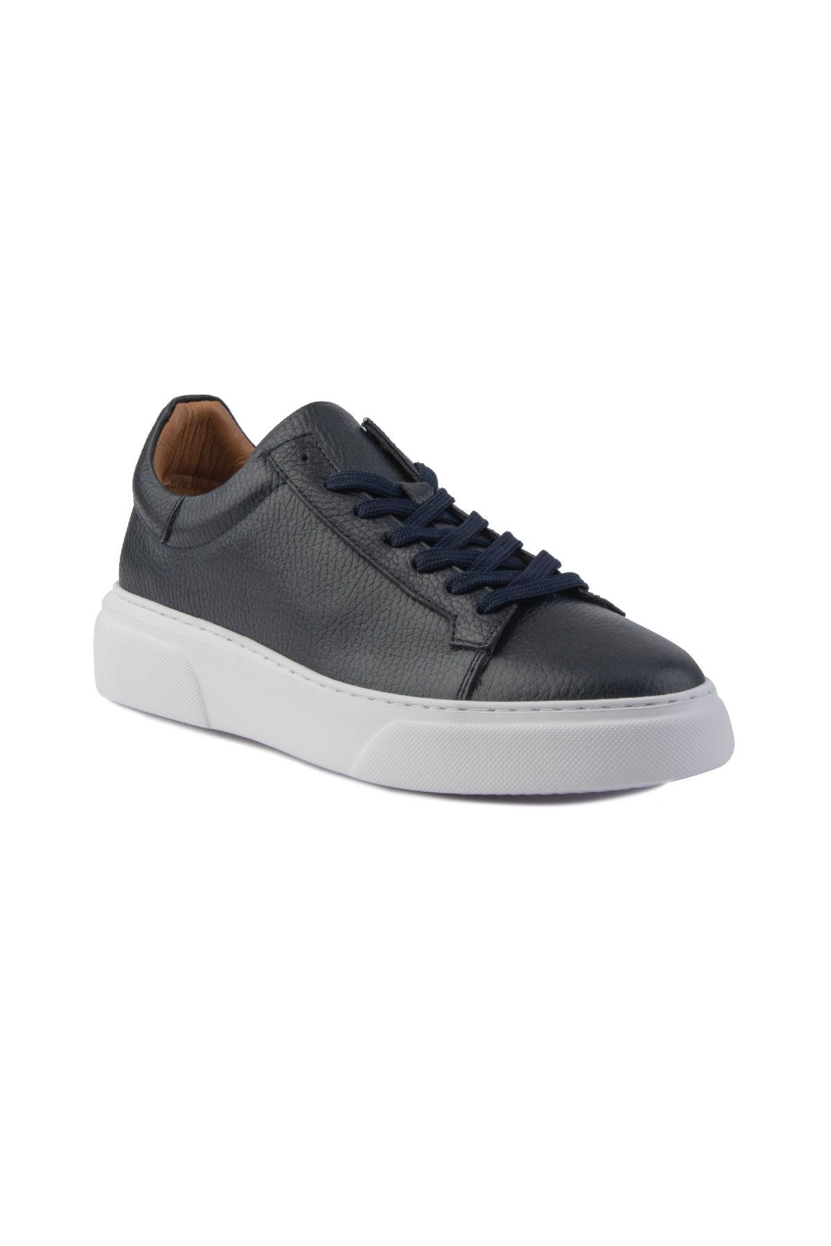 Deri Erkek Sneakers Ayakkabı 500960 Lacivert