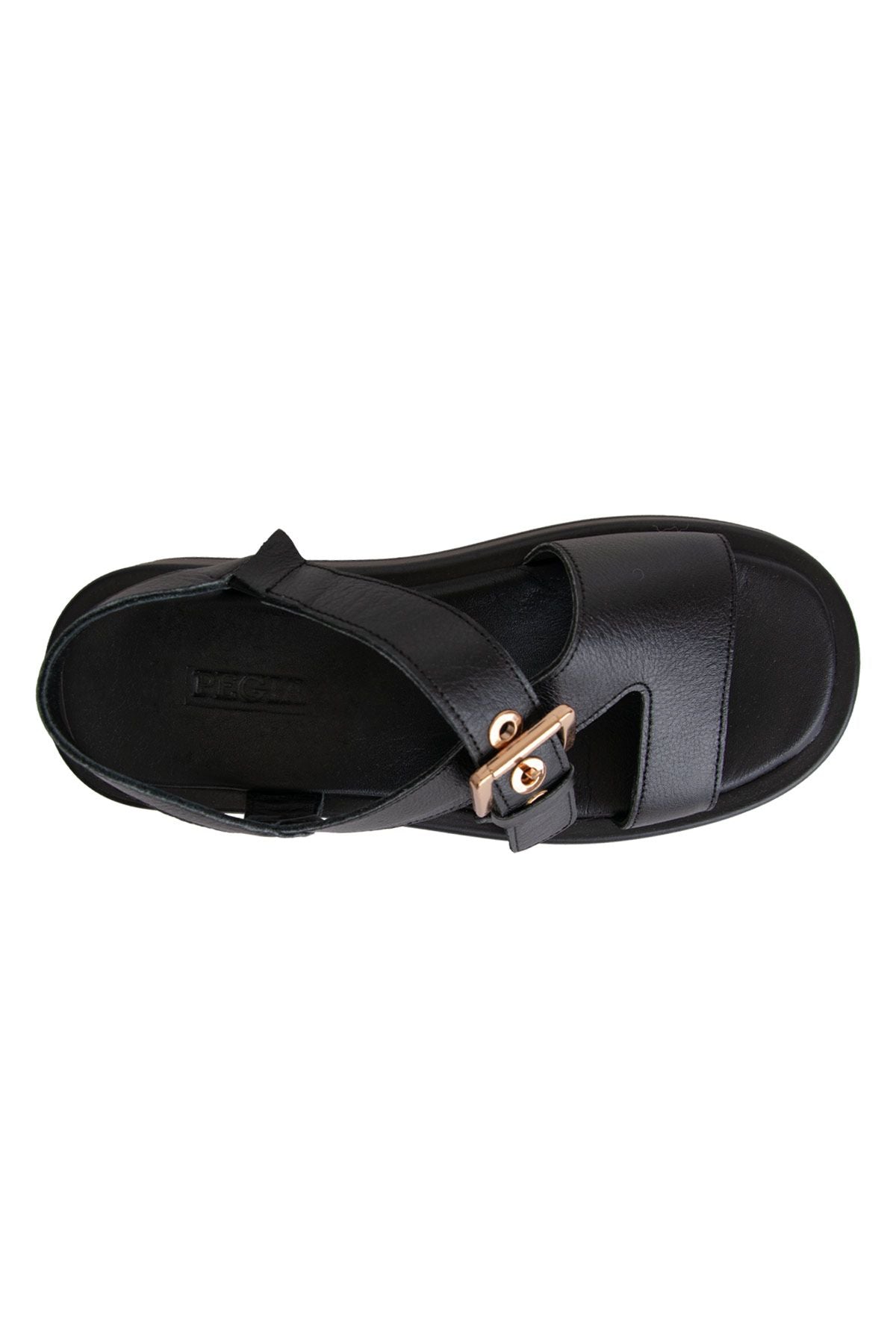 Deri Kadın Sandalet DG6093 Siyah