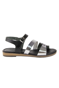 Leather Buckle Women's Sandal DG6090 Black