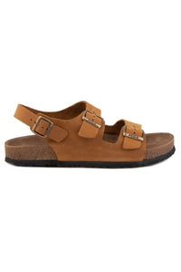 Men's Leather Strap Sandal 215024 Tobacco