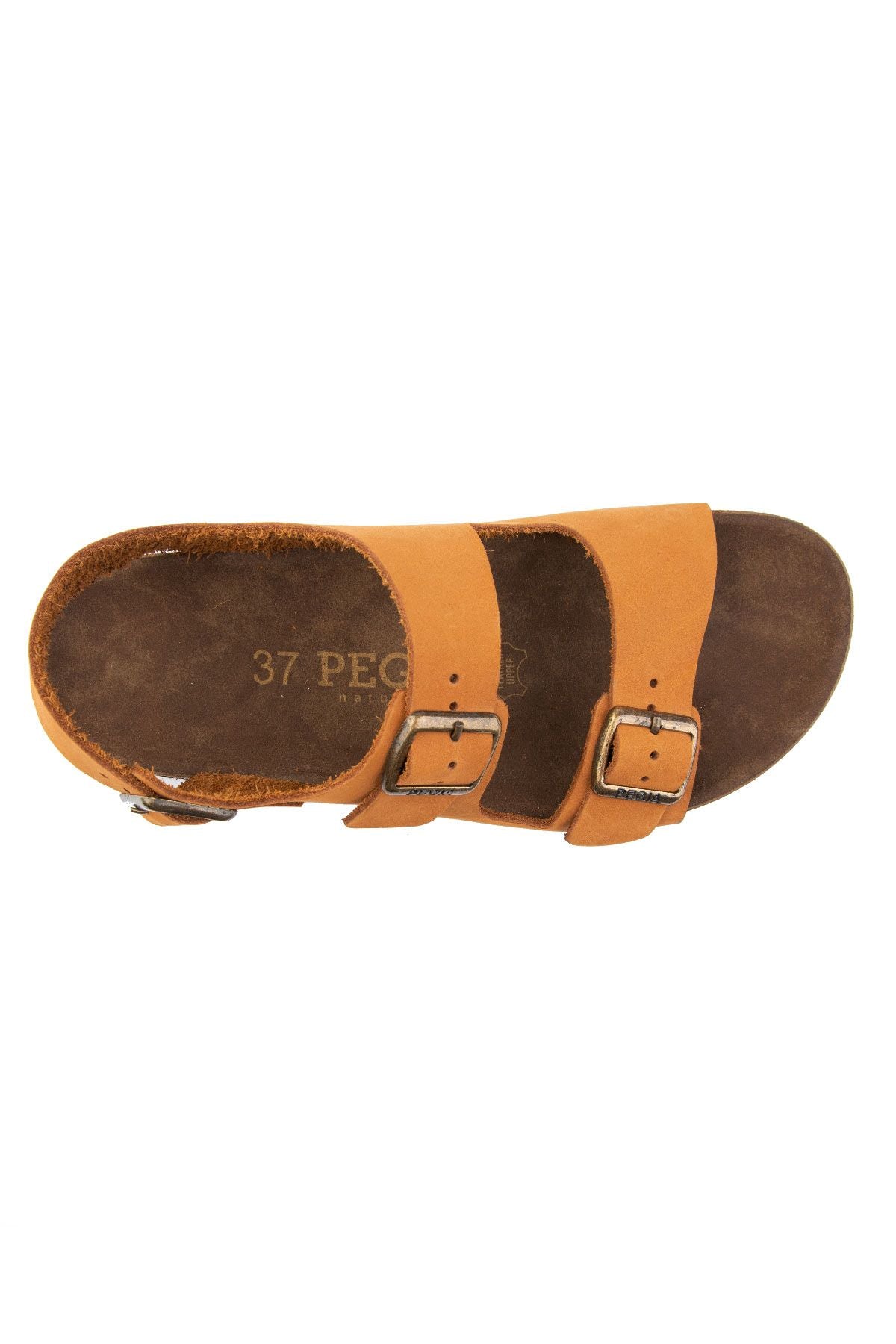 Erkek Bantlı Deri Sandalet 215024 Taba