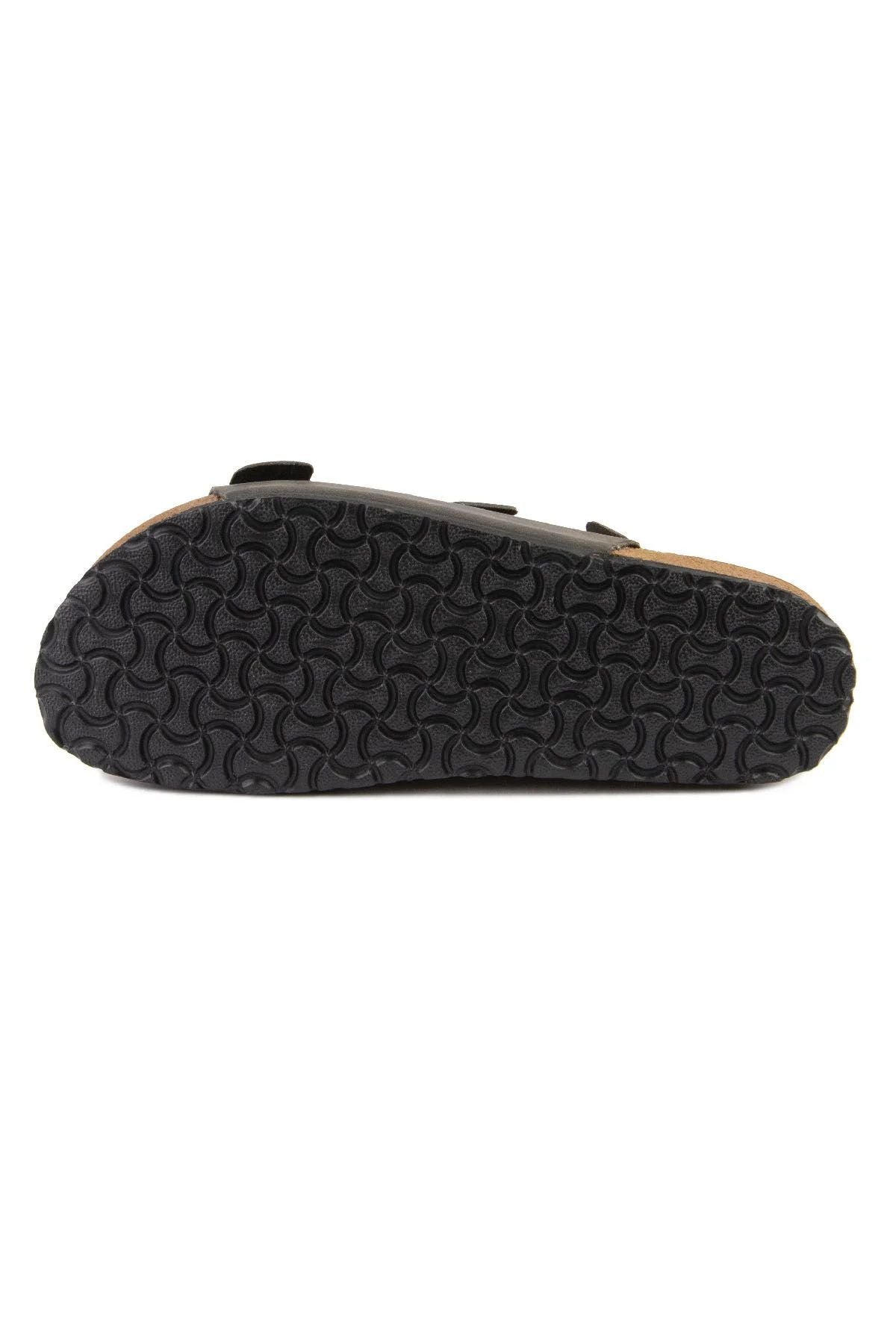 Erkek Bantlı Deri Sandalet 215024 Gri