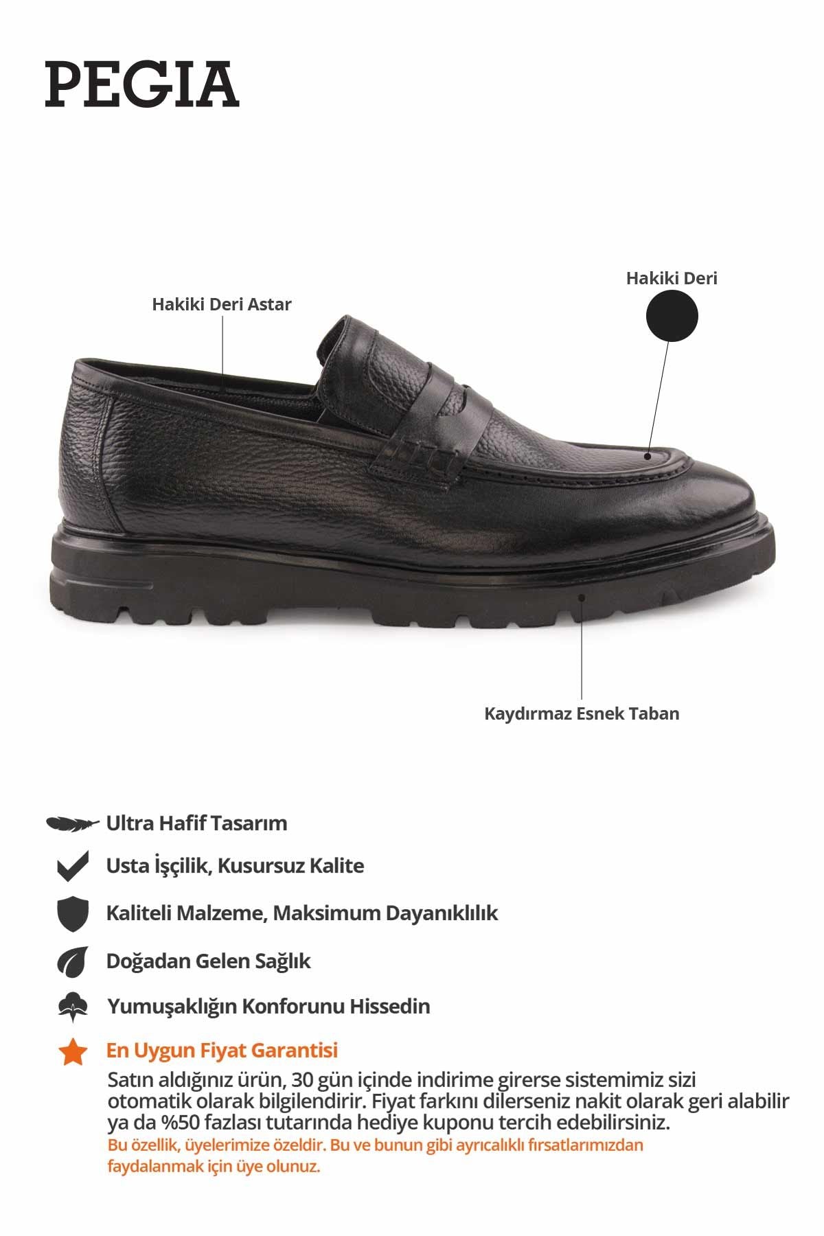 Erkek Deri Ayakkabı DG5018 Siyah