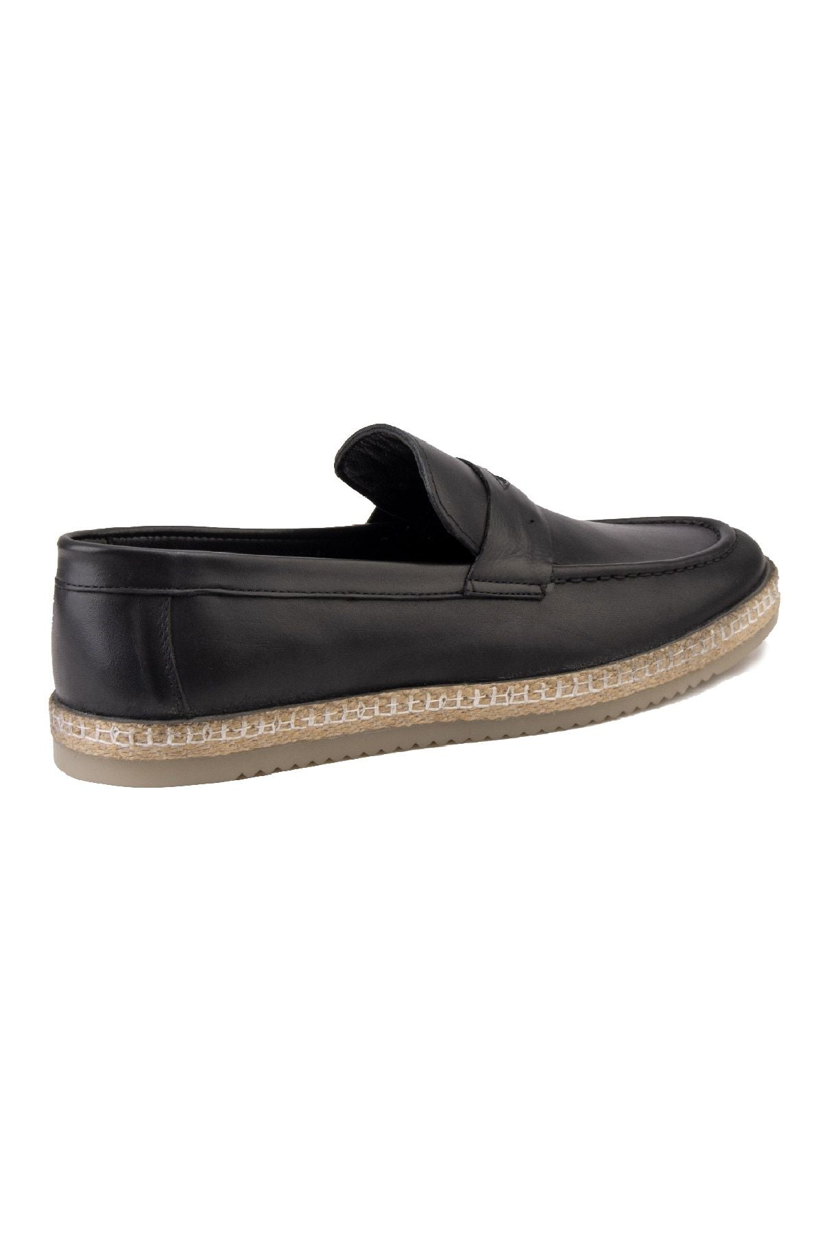 Erkek Deri Espadril Ayakkabı DG5004 Siyah