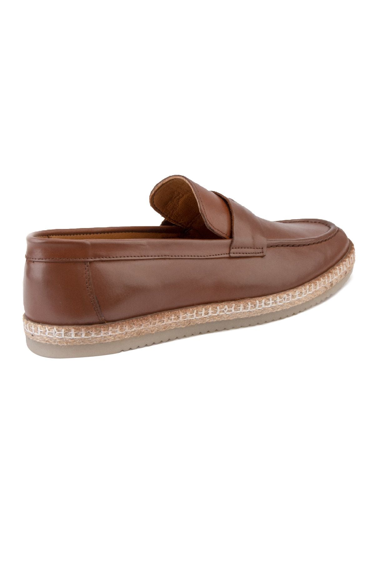 Erkek Deri Espadril Ayakkabı DG5004 Taba
