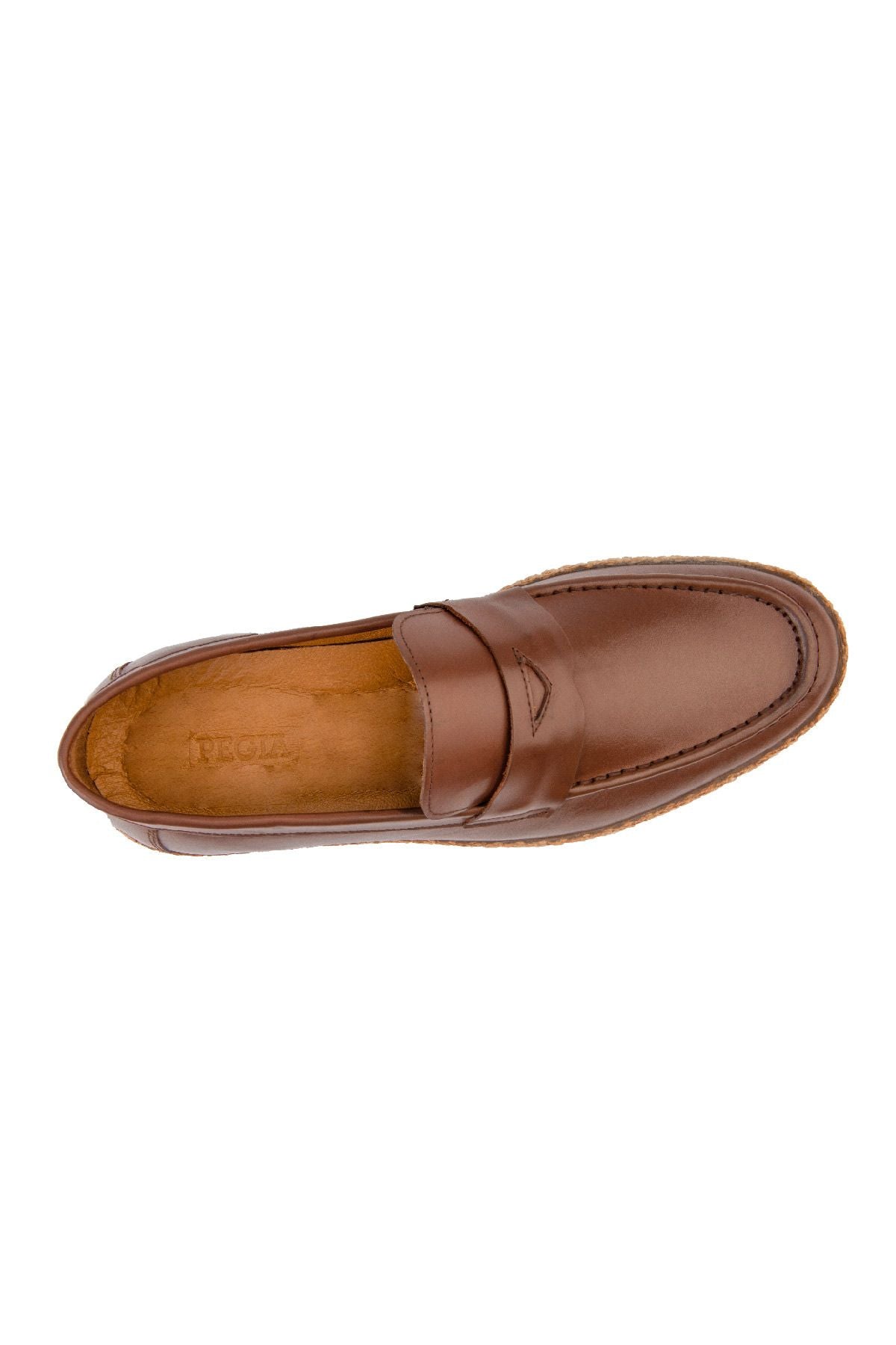 Erkek Deri Espadril Ayakkabı DG5004 Taba