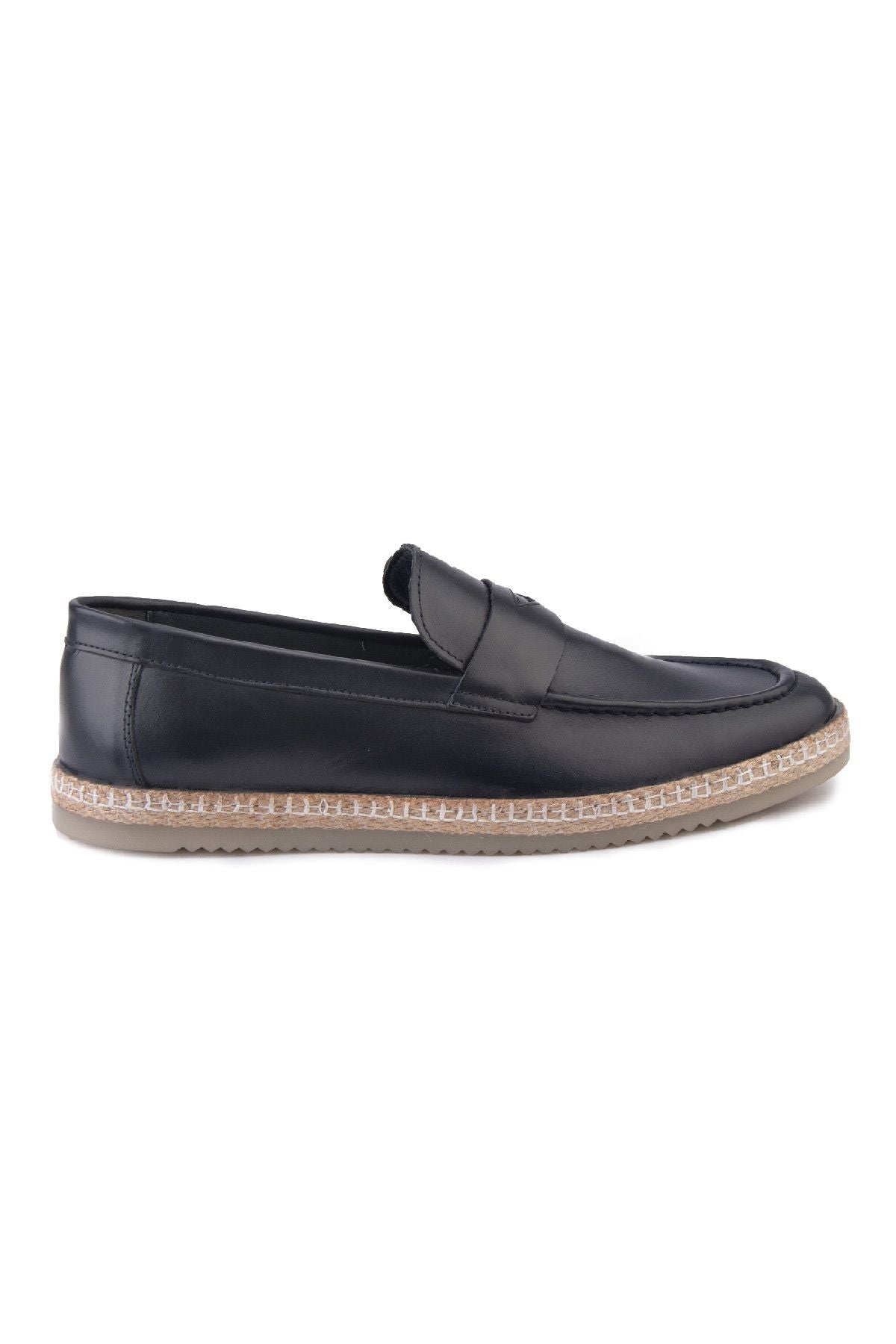 Erkek Deri Espadril Ayakkabı DG5004 Lacivert