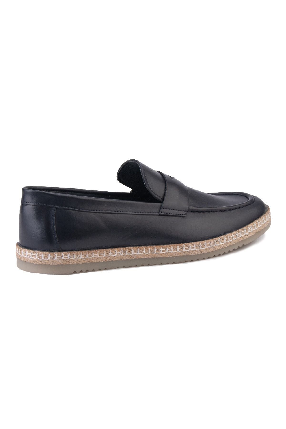 Erkek Deri Espadril Ayakkabı DG5004 Lacivert