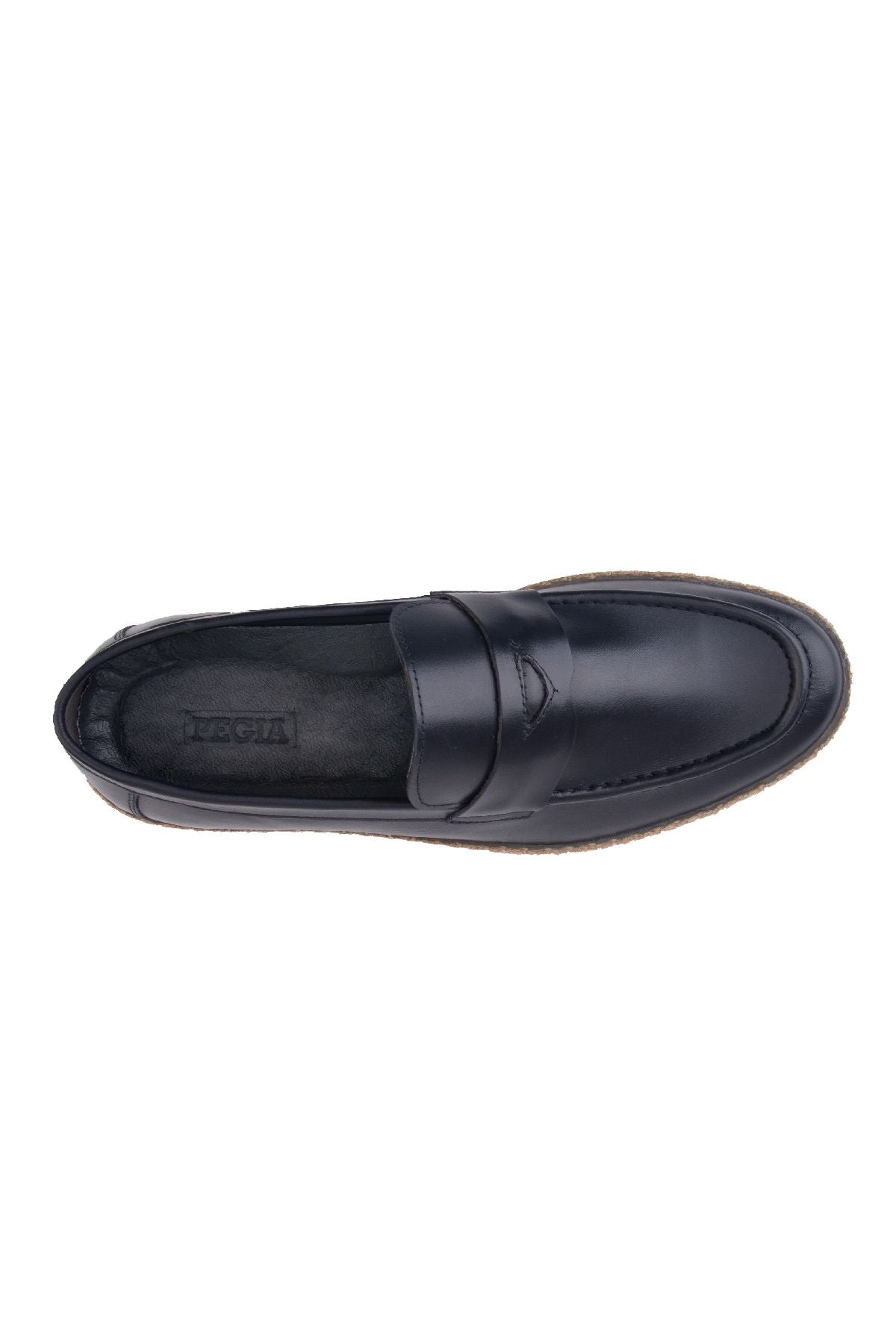 Erkek Deri Espadril Ayakkabı DG5004 Lacivert