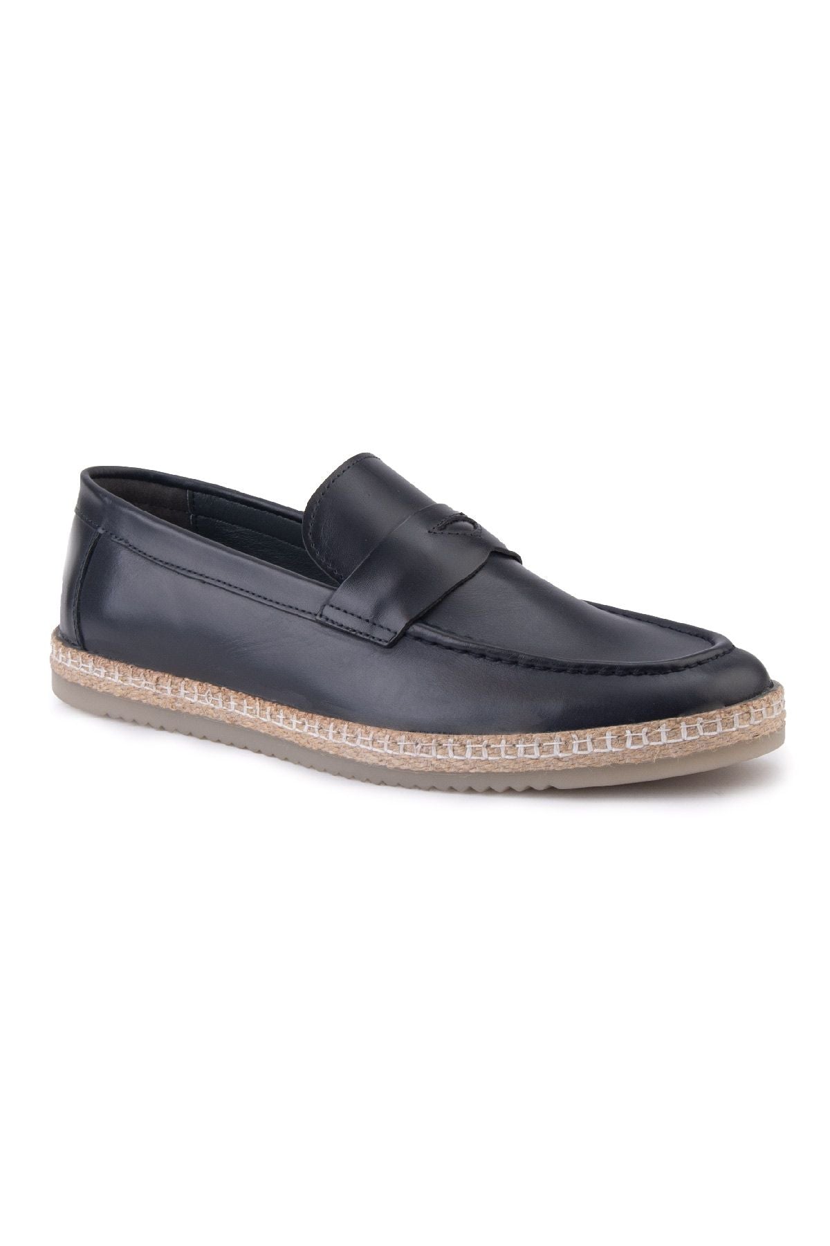 Erkek Deri Espadril Ayakkabı DG5004 Lacivert