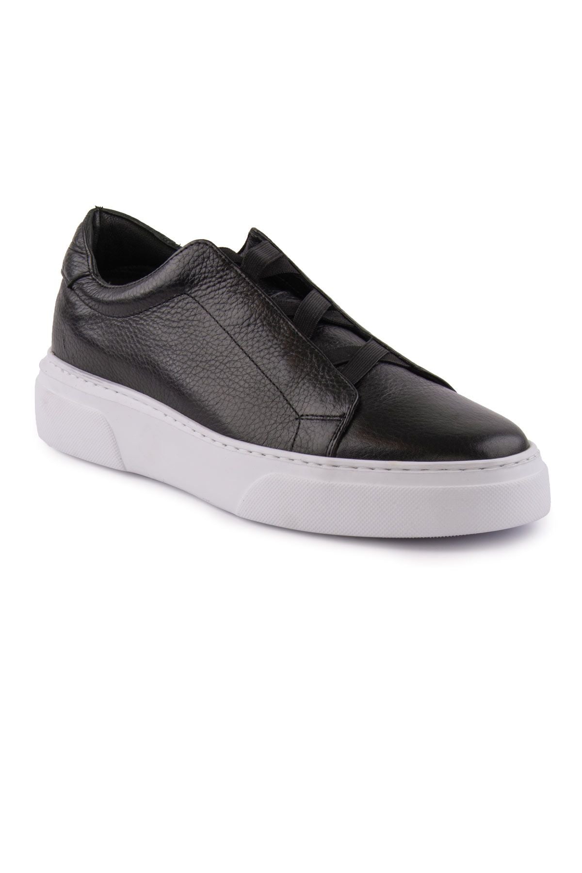 Erkek Deri Sneaker DG5011 Siyah