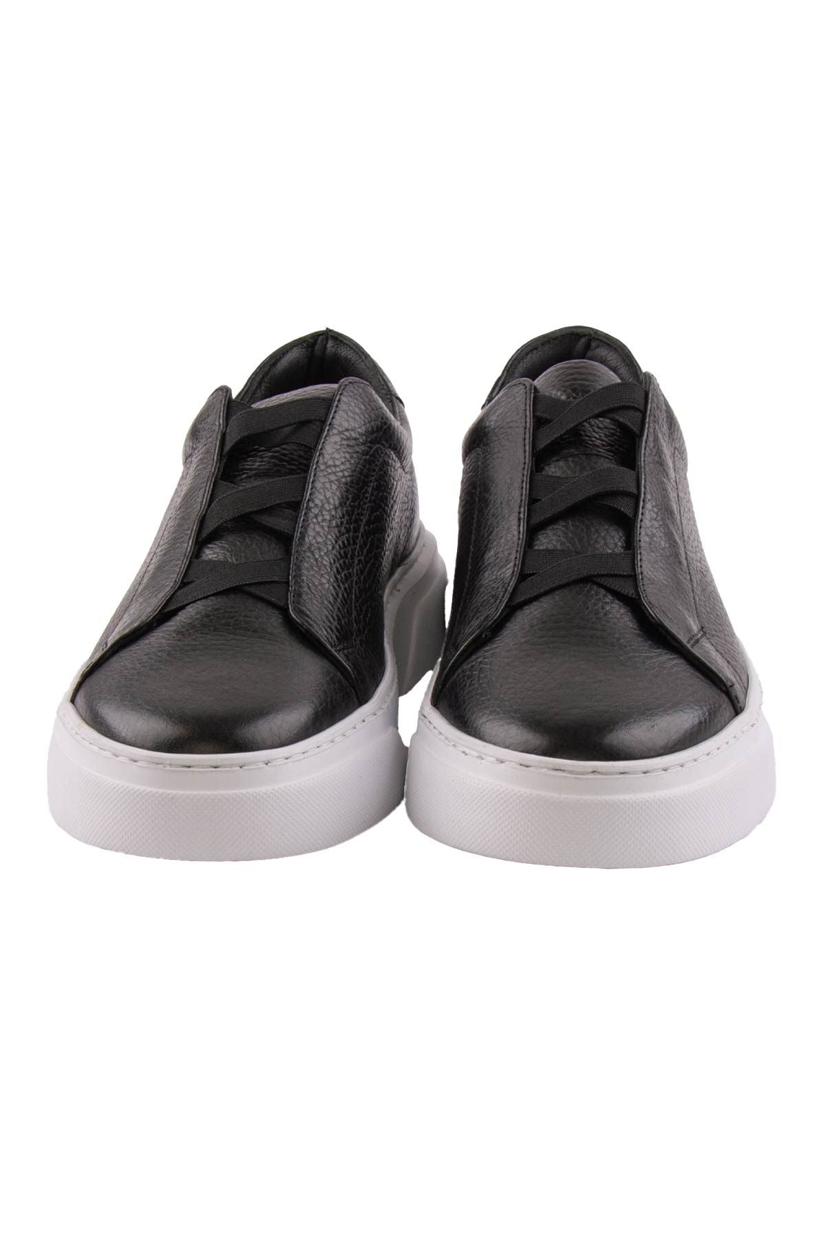 Erkek Deri Sneaker DG5011 Siyah