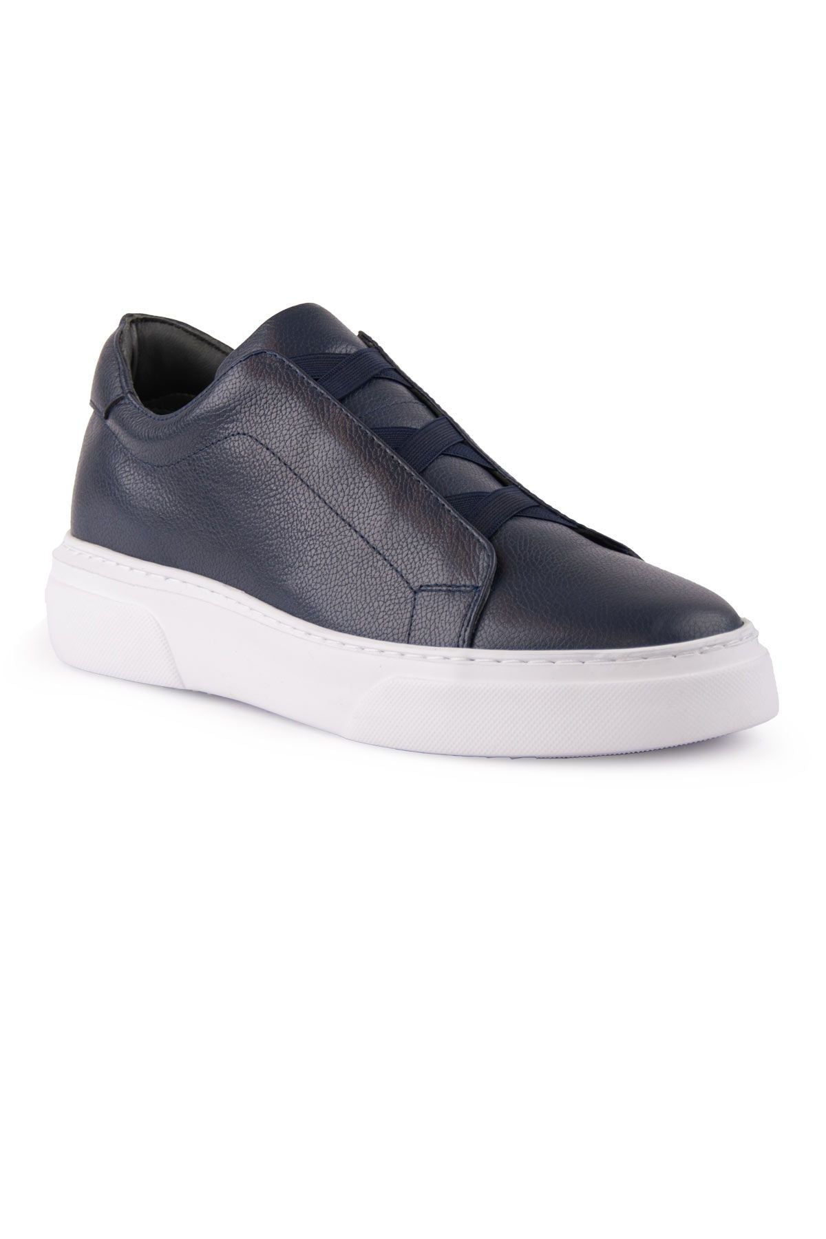 Erkek Deri Sneaker DG5011 Lacivert