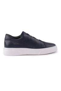 Erkek Deri Sneaker DG5011 Lacivert
