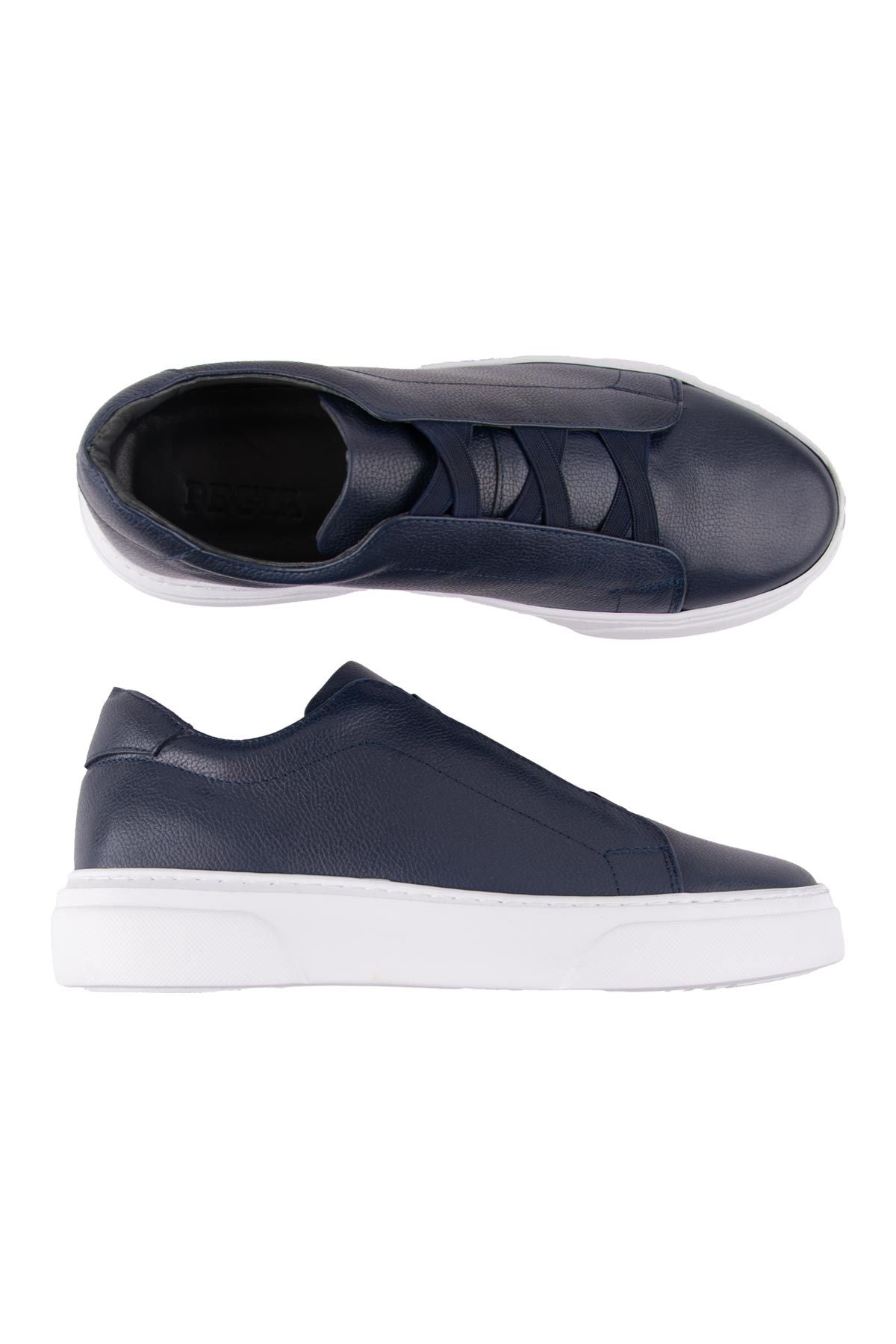 Erkek Deri Sneaker DG5011 Lacivert