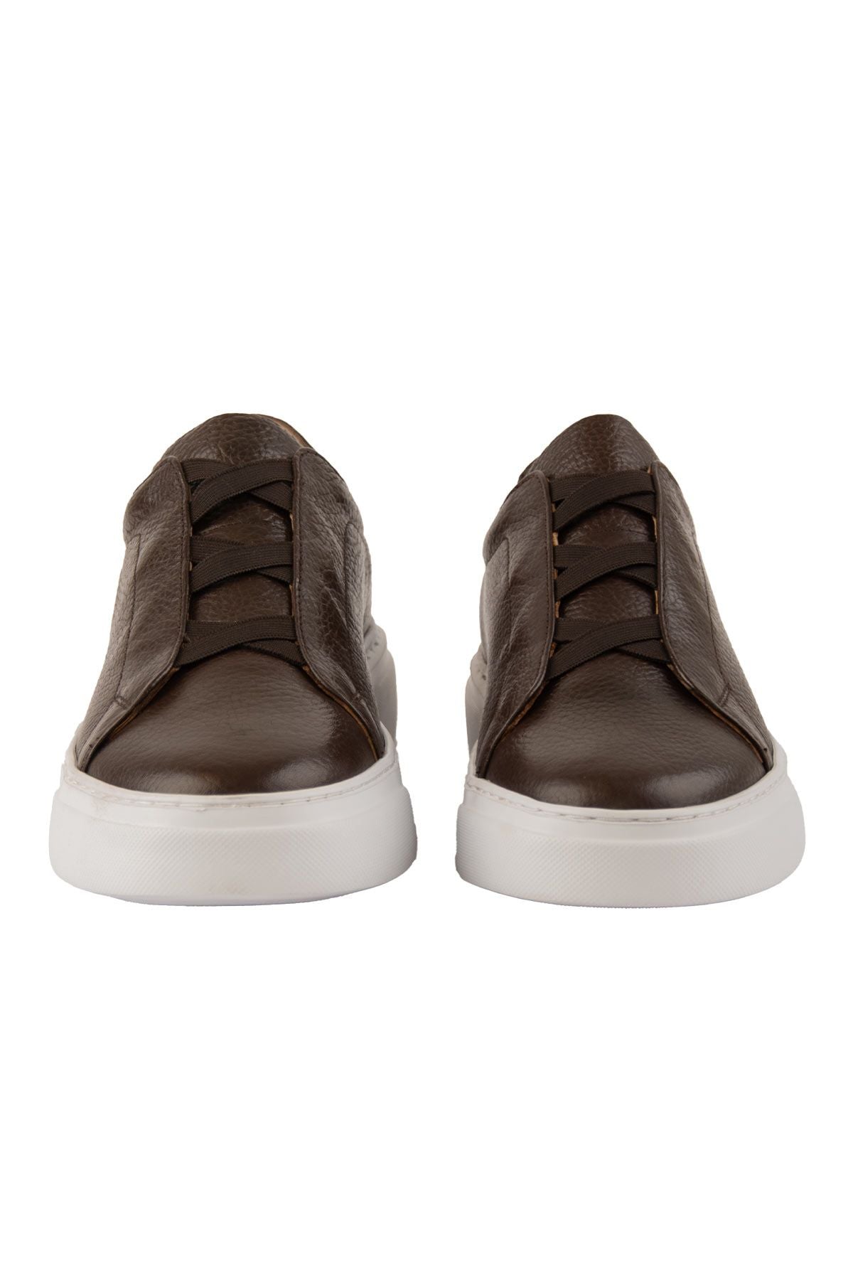 Erkek Deri Sneaker DG5011 Kahve