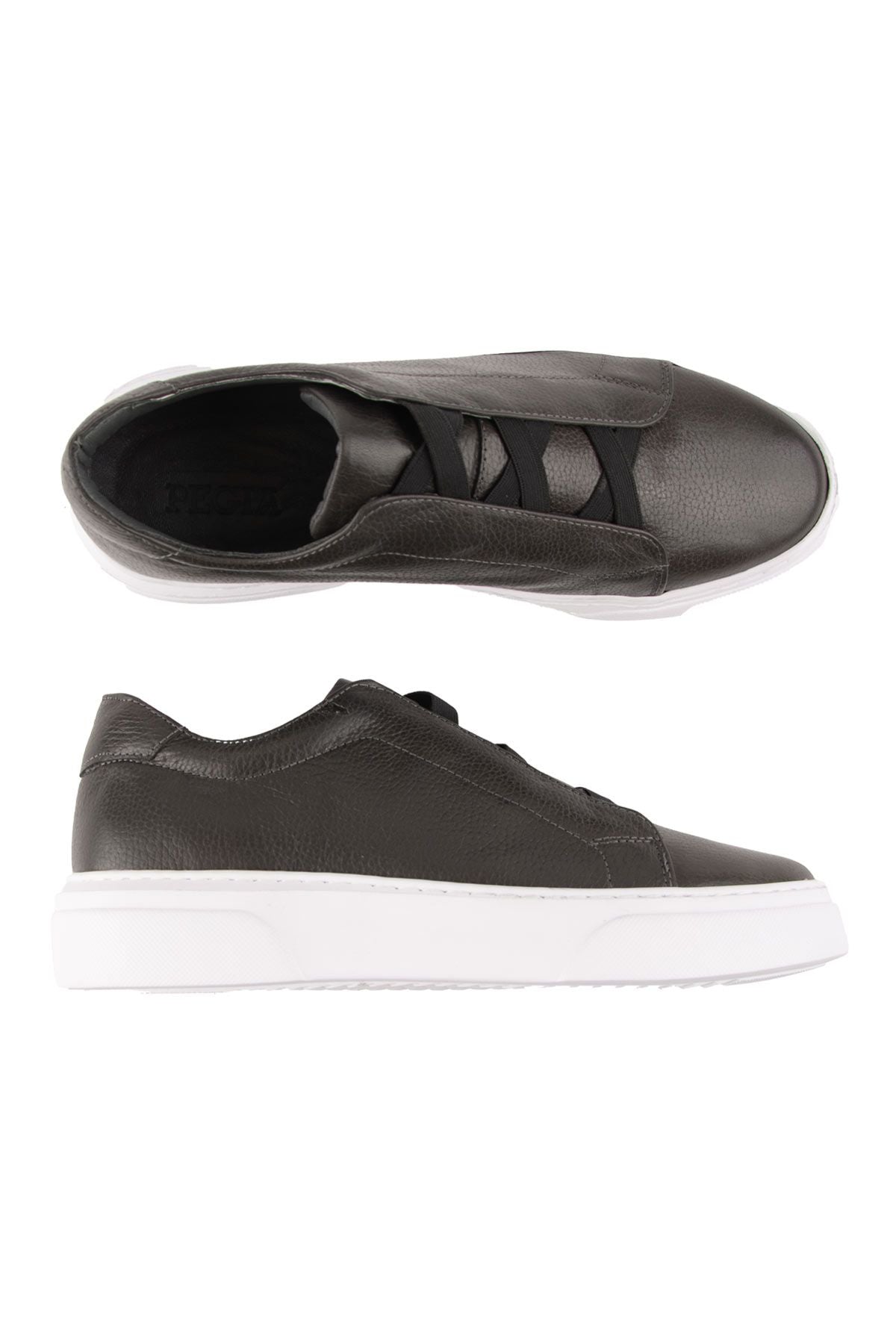 Erkek Deri Sneaker DG5011 Gri