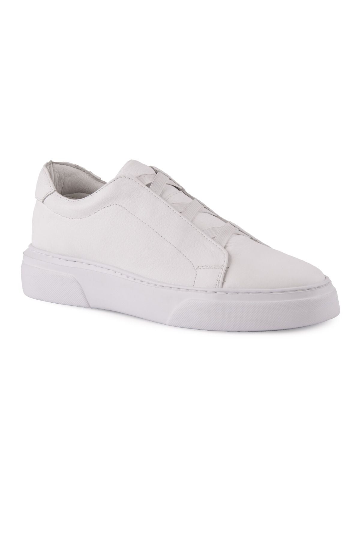 Erkek Deri Sneaker DG5011 Beyaz