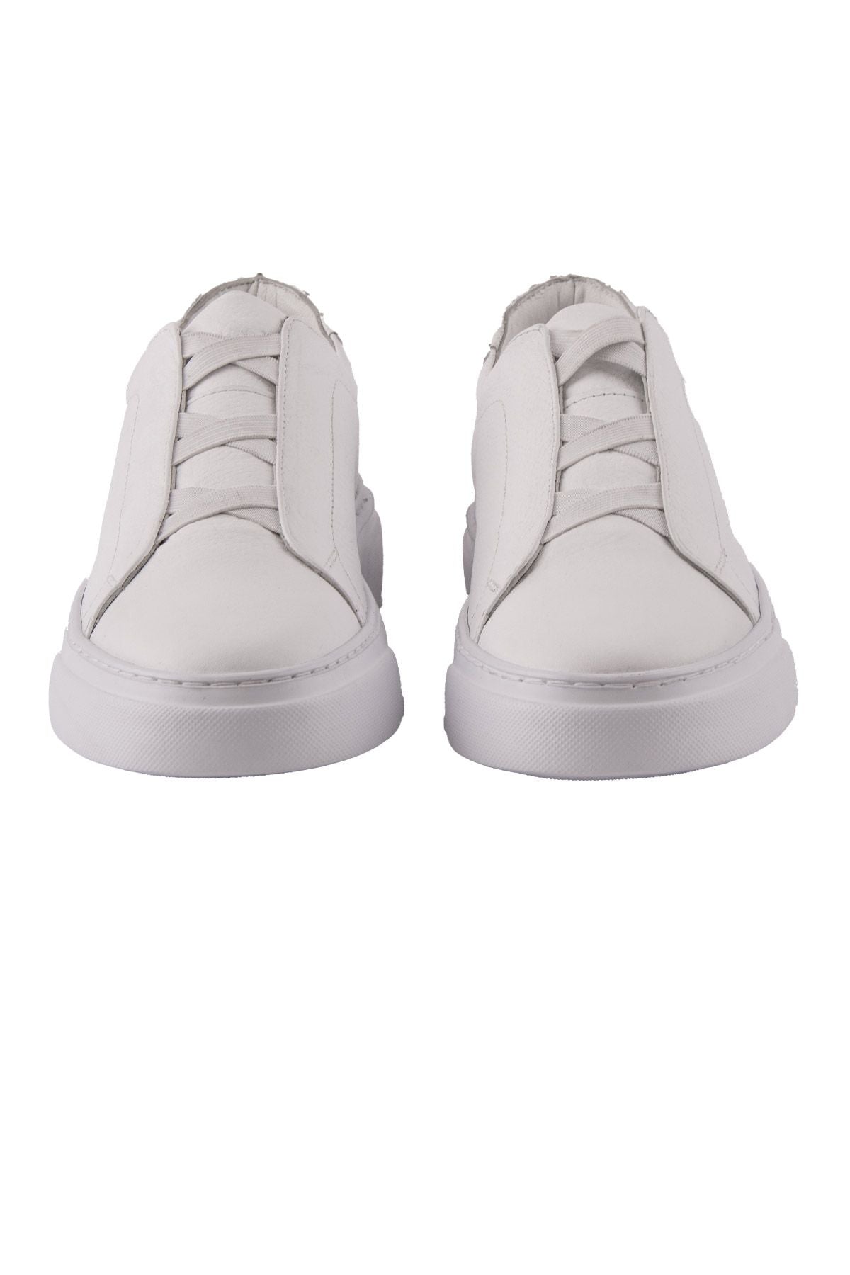 Erkek Deri Sneaker DG5011 Beyaz