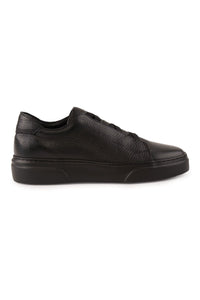 Erkek Deri Sneaker DG5011 Komple Siyah