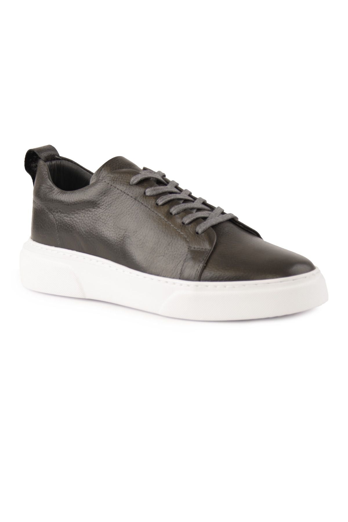 Erkek Deri Sneaker DG5012 Gri