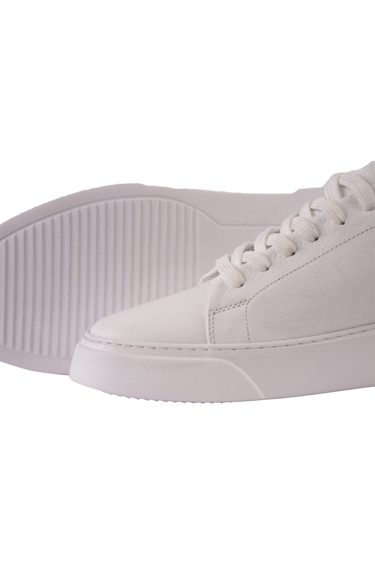 Erkek Deri Sneaker DG5012 Beyaz
