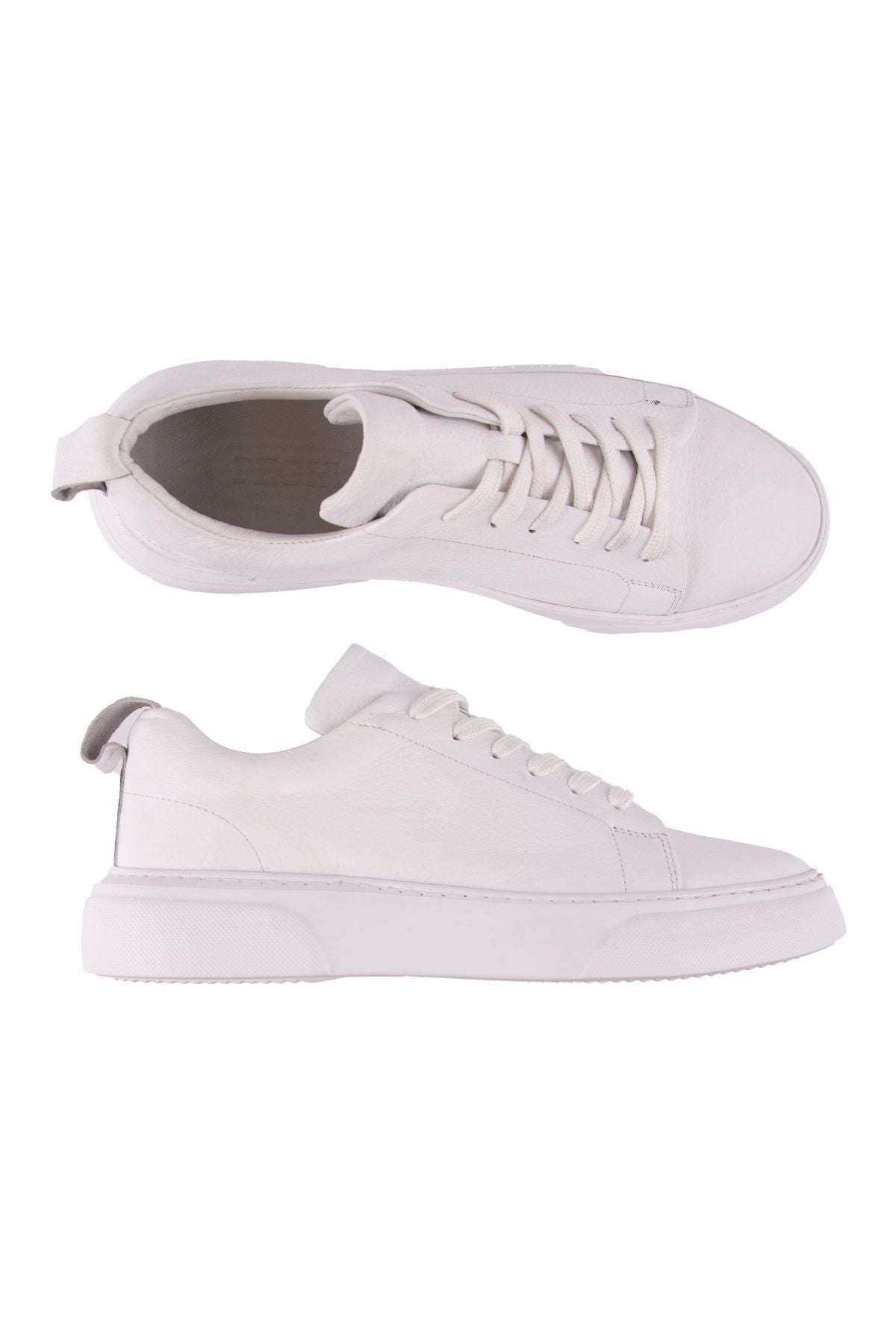 Erkek Deri Sneaker DG5012 Beyaz